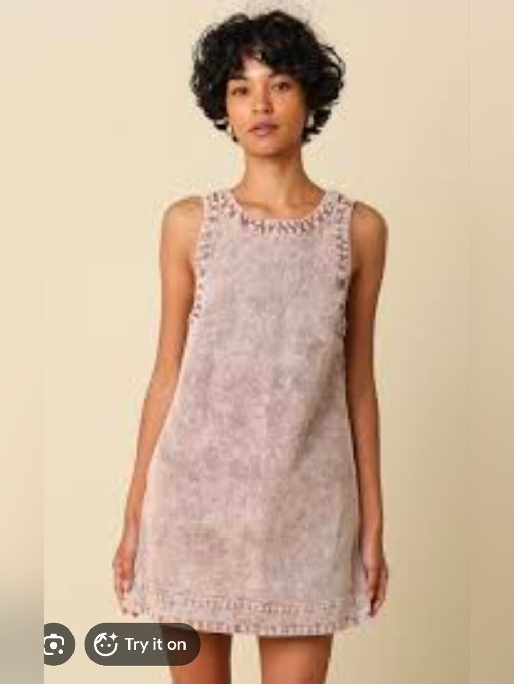 NWT Luna Mocha Denim Dress